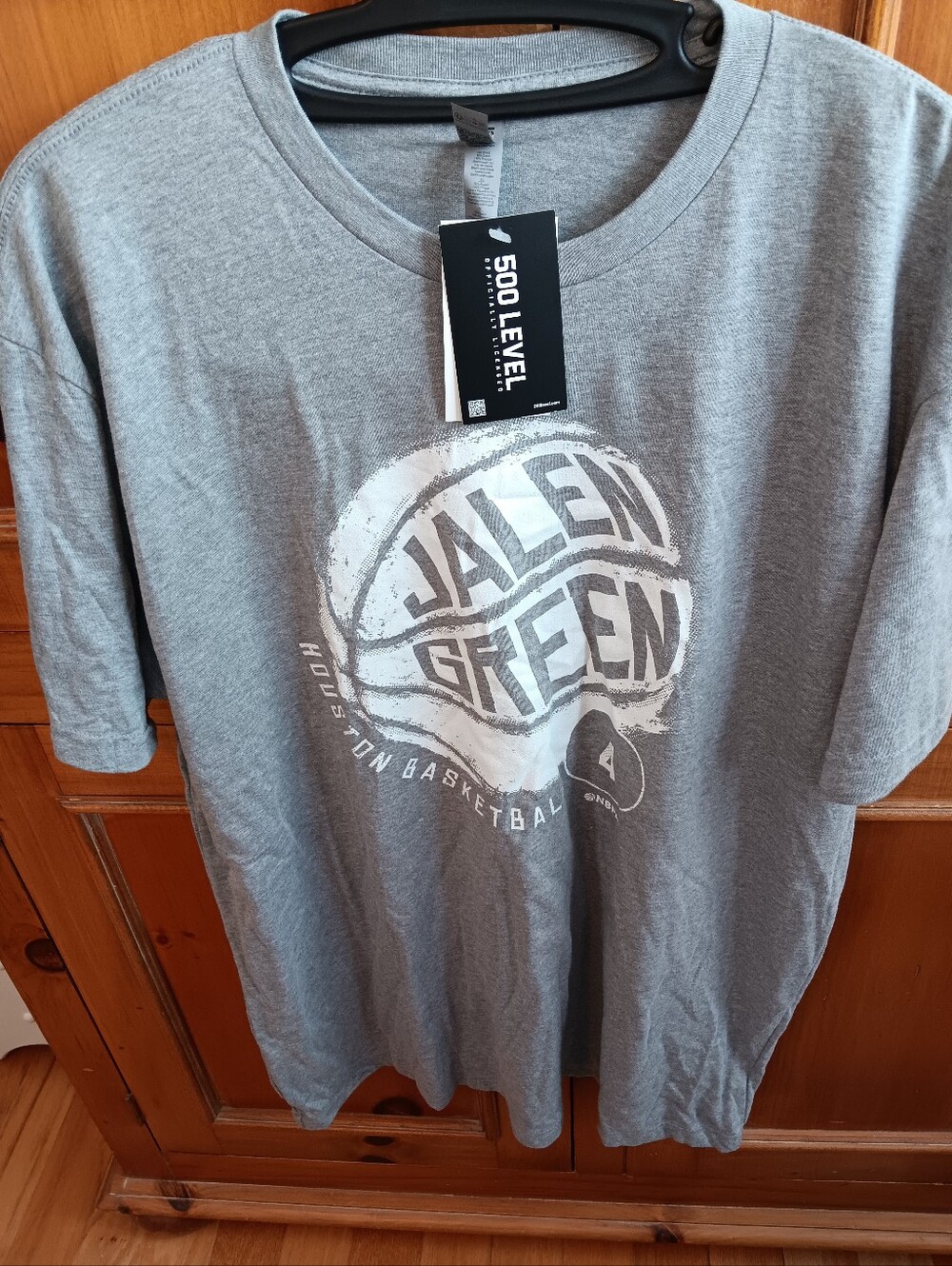 Jalen Green Gray Graphic Tee - Men's Short Sleeve Shirt. New. XL